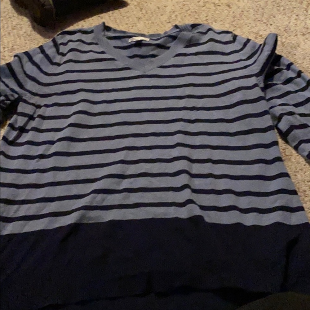 Blue and black sweater
